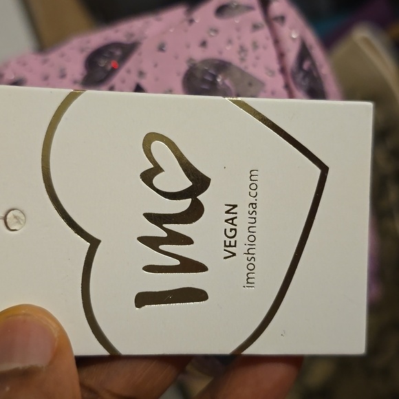 Imoshion Cosmetic Makeup Bag Canvas Signature Logo Zip Around Pink Barbie - Picture 11 of 11